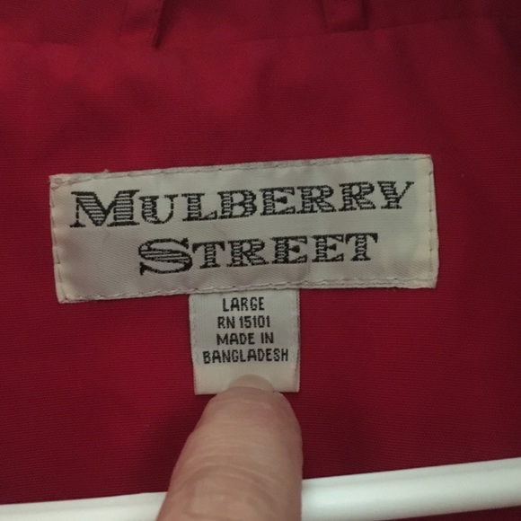 Mulberry Street Red Jacket - Picture 6 of 7